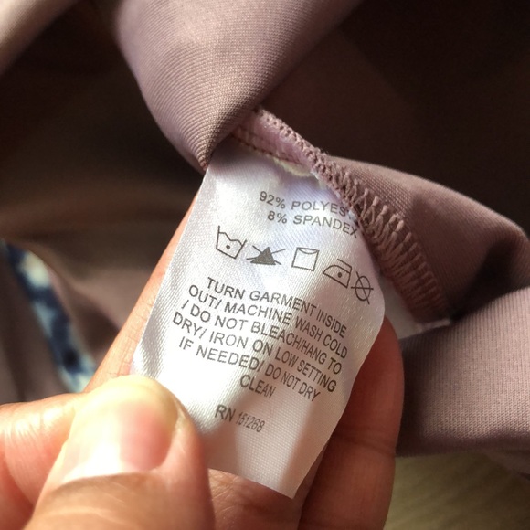 NWT Nicole Miller Sport Purple Scuba Striped Activewear Sweatshirt Extra Large - Picture 6 of 6